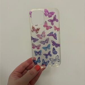 iPhone 13 Butterfly Pattern Phone Case - Multicolor
